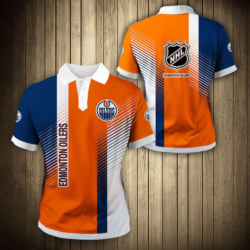 Edmonton Oilers Polo Shirt cool design Summer