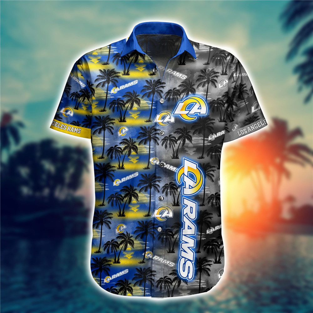 Los Angeles Rams Hawaiian Shirts flower gift for summer 2022