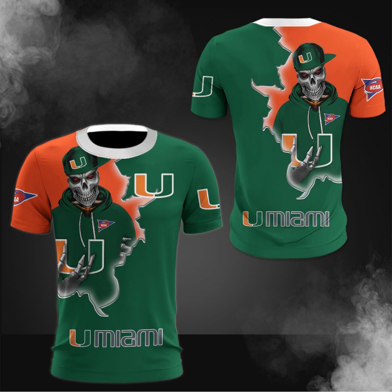 Miami Hurricanes T-shirts short sleeve gift for fan