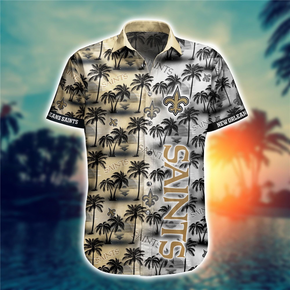 New Orleans Saints Hawaiian Shirts flower gift for summer 2022