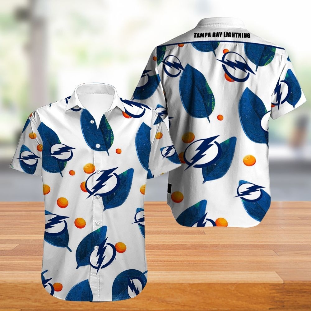 Tampa Bay Lightning Hawaiian Shirt Tropical Flowers summer for fans