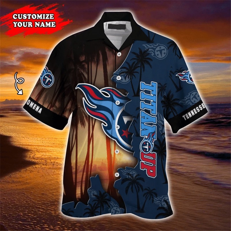 Tennessee Titans Hawaiian Shirt tropical island personalized