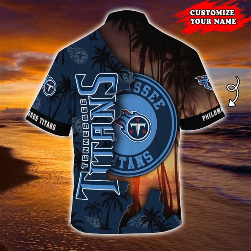 Tennessee Titans Hawaiian Shirt tropical island personalized