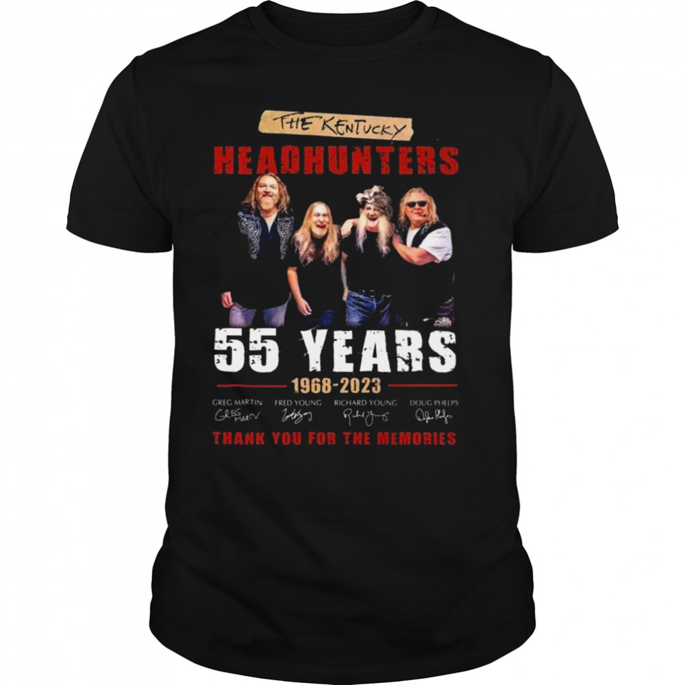 The Kentucky Headhunters 55 Years 1968 – 2023 Thank You For The Memories Signature Shirt
