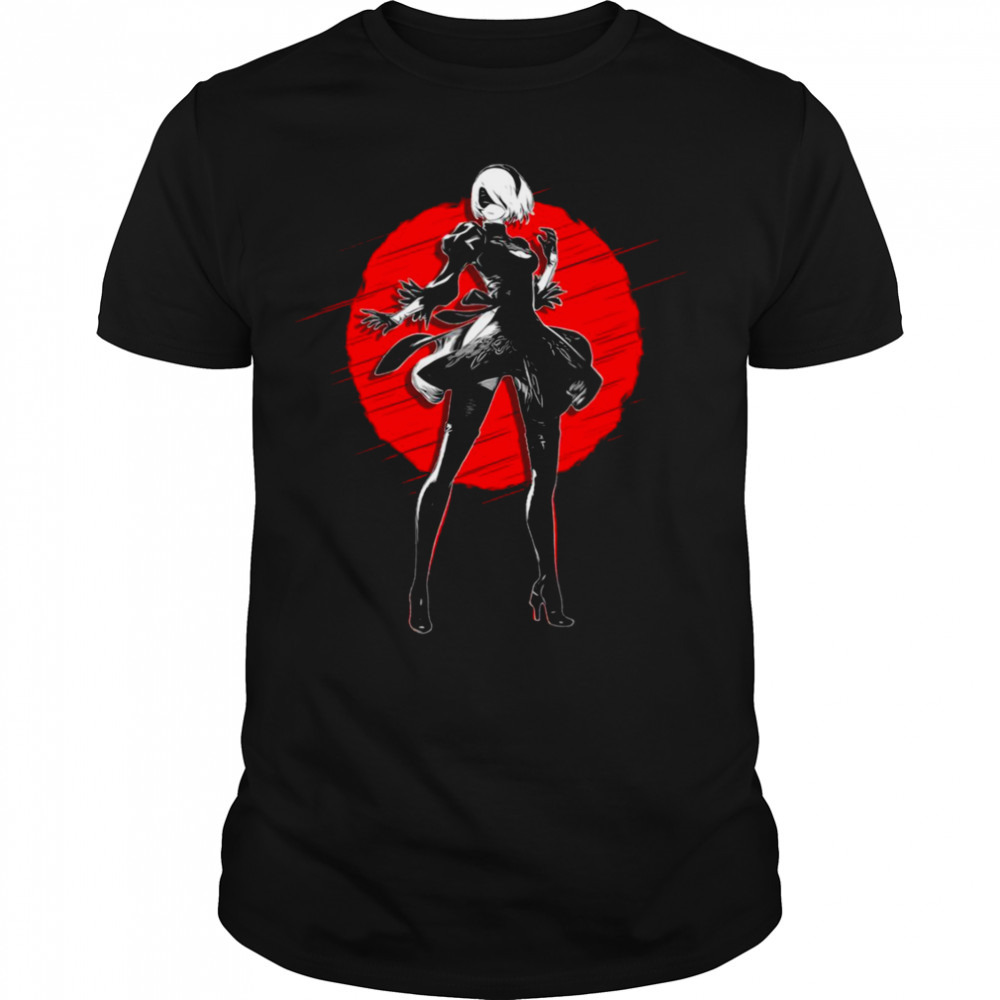 Under The Moon Scene Nier Automata shirt