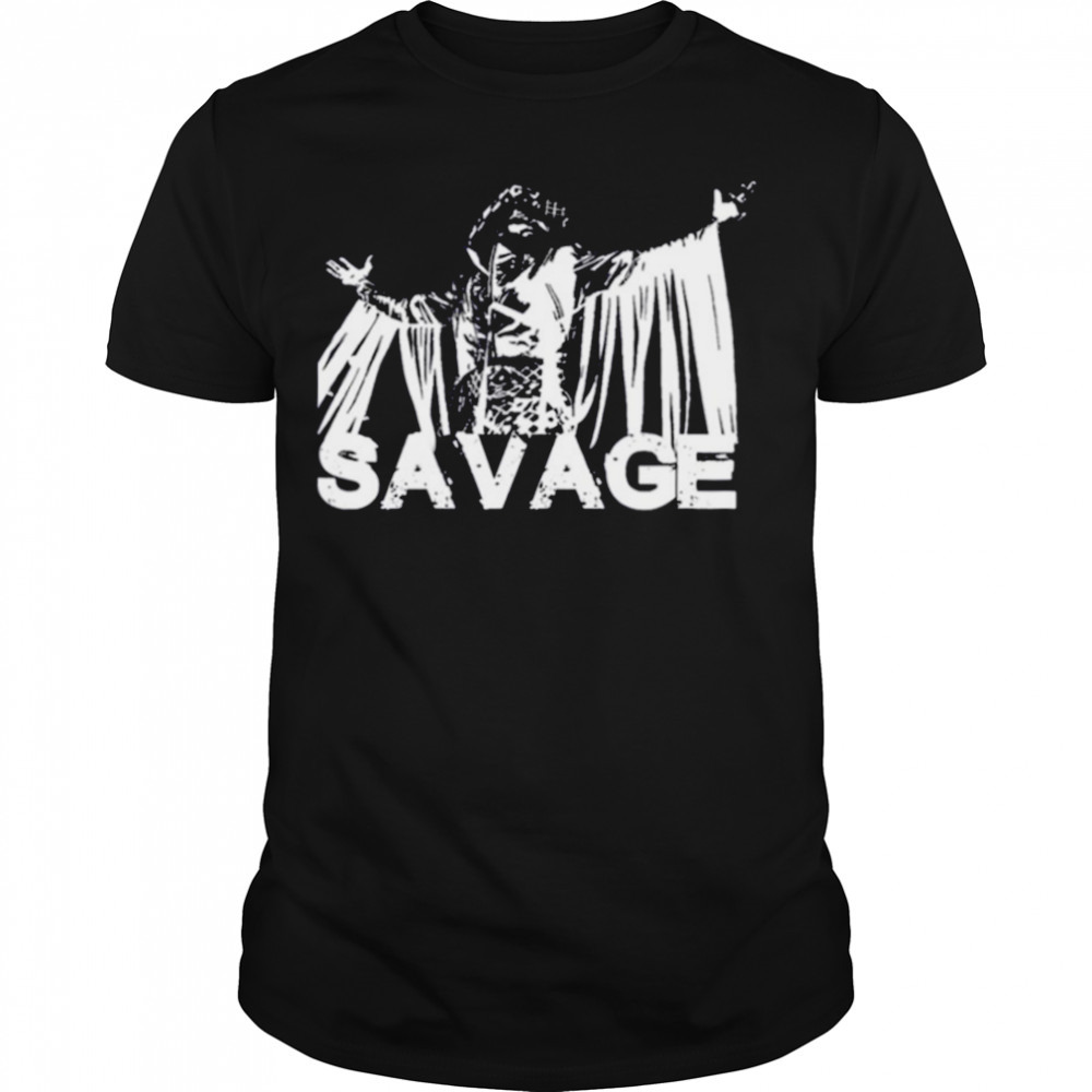White Portrait Randy Savage Wrestling shirt