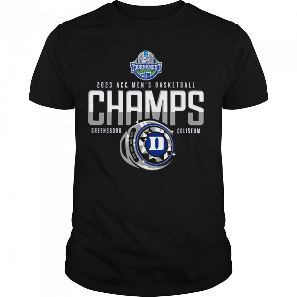 2023 ACC Men’s Basketball Conference Tournament Champions Duke Blue Devils Rings T-Shirt
