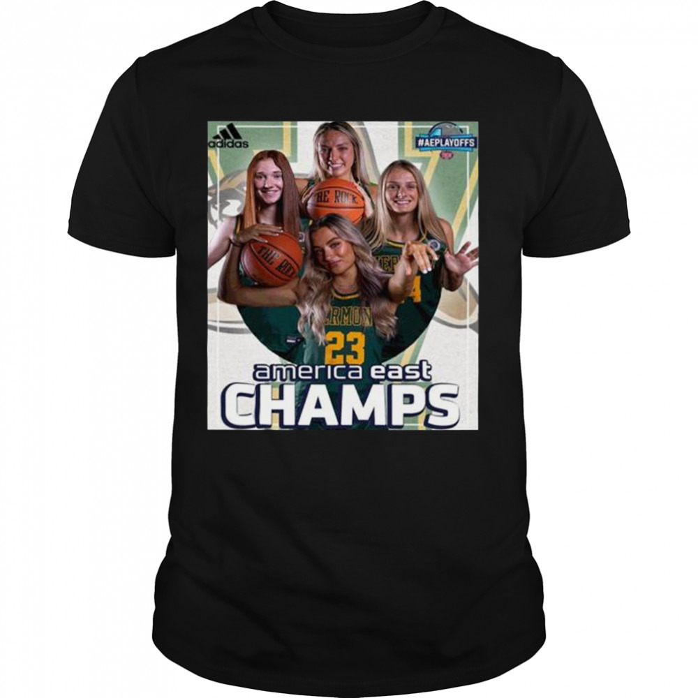 2023 america east conference champions are vermont catamounts womens basketball shirt