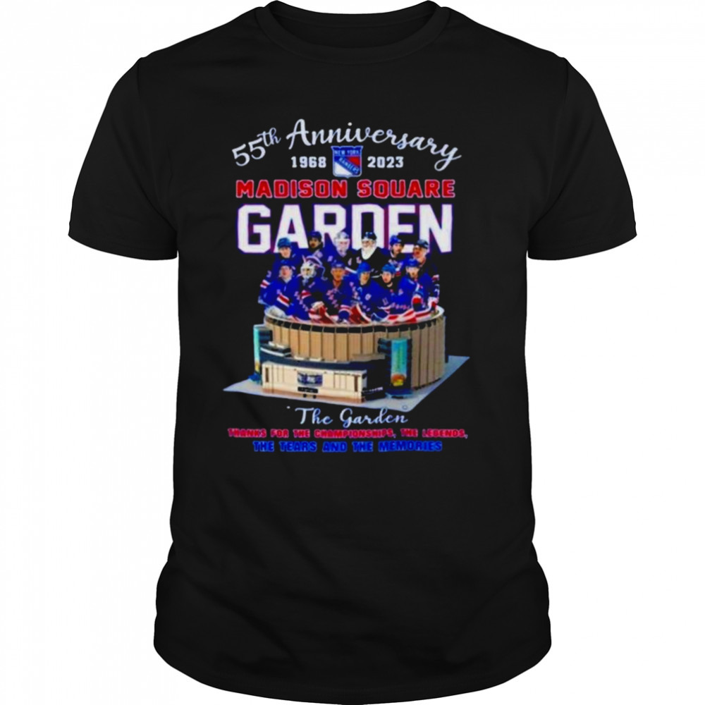 55th Anniversary 1968 – 2023 Madison Square Garden Thanks For The Championships The Legends The Tears And The Memories Shirt
