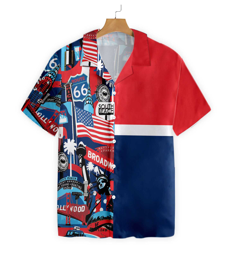 America Pop Art Hawaiian Shirt