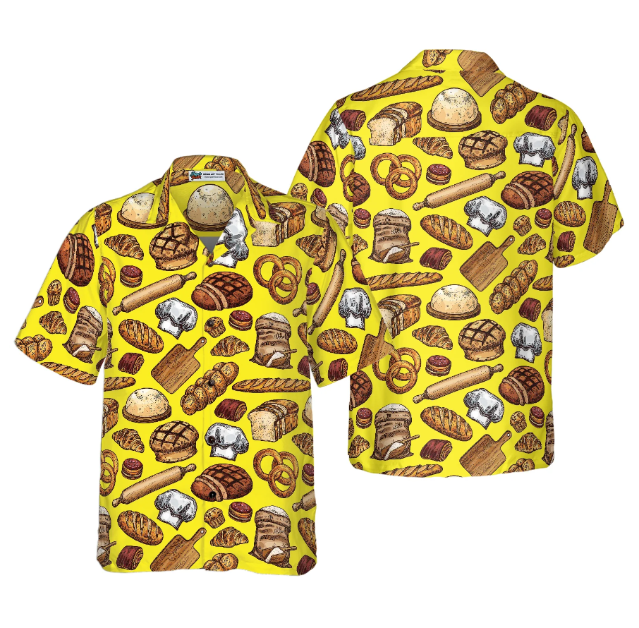 Bread And Pastry Food Hawaiian Shirt