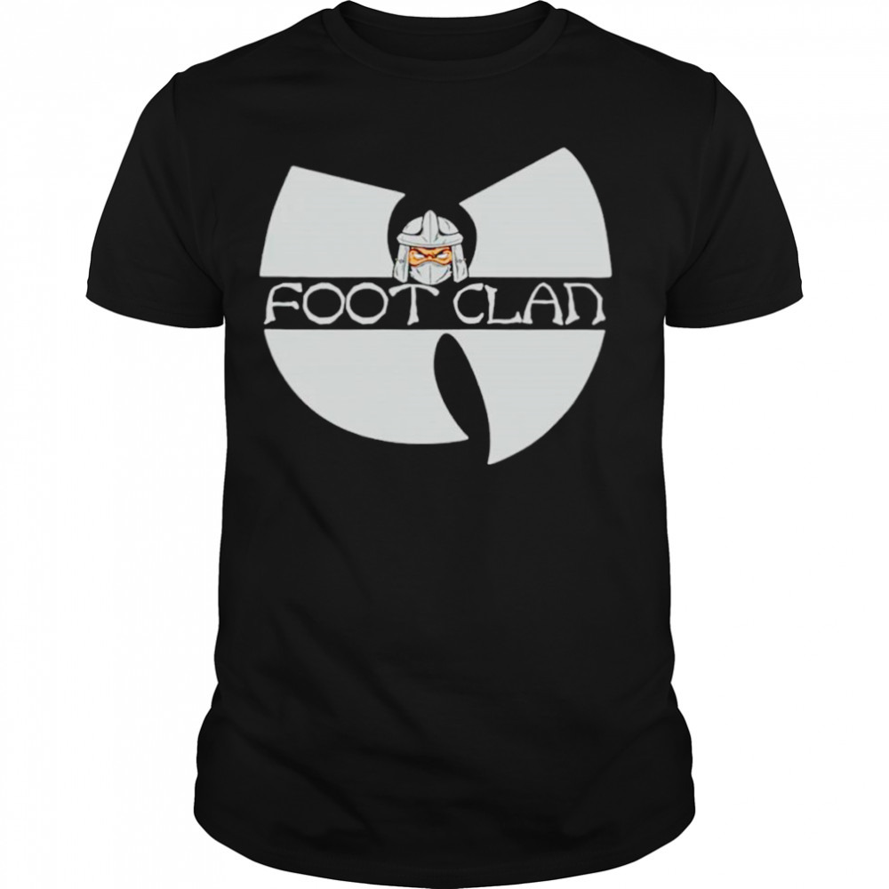 Foot clan Wu-tang logo shirt