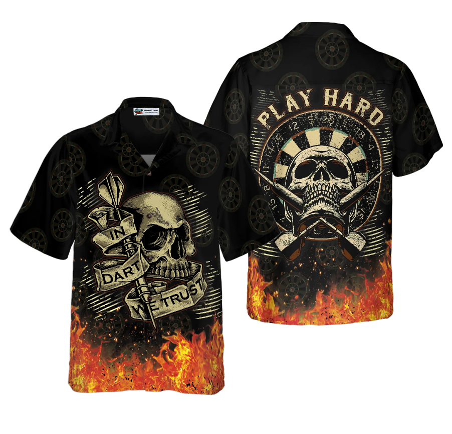 In Dart We Trust Hawaiian Shirt