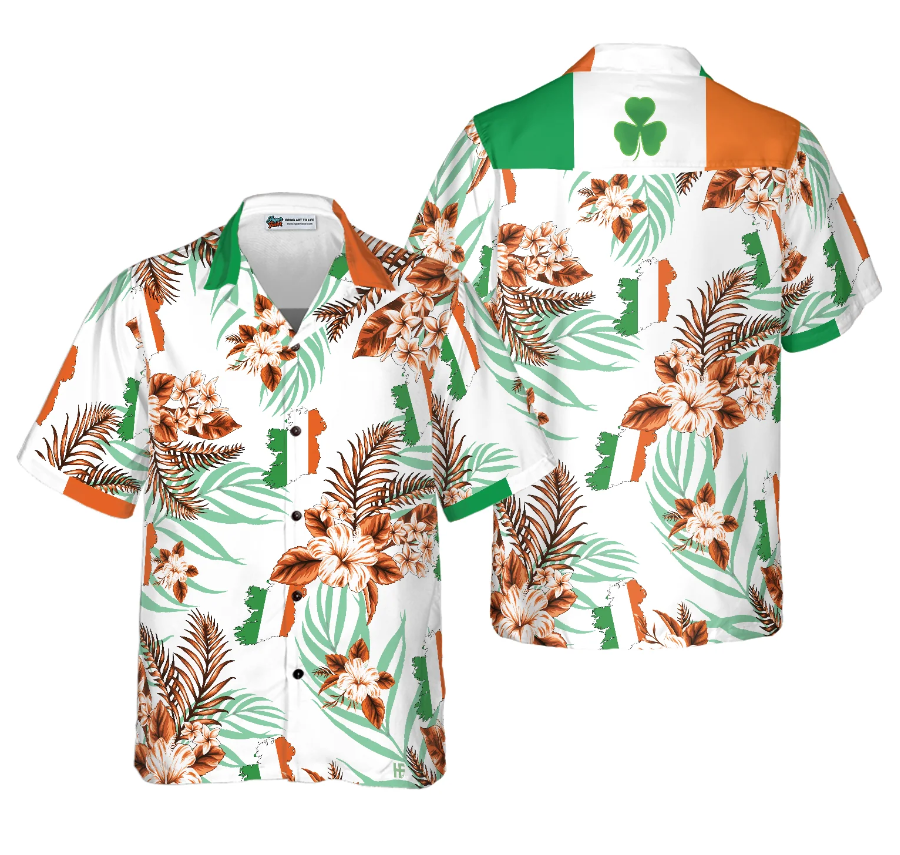Irish People Proud Ireland Shamrock Hawaiian Shirt