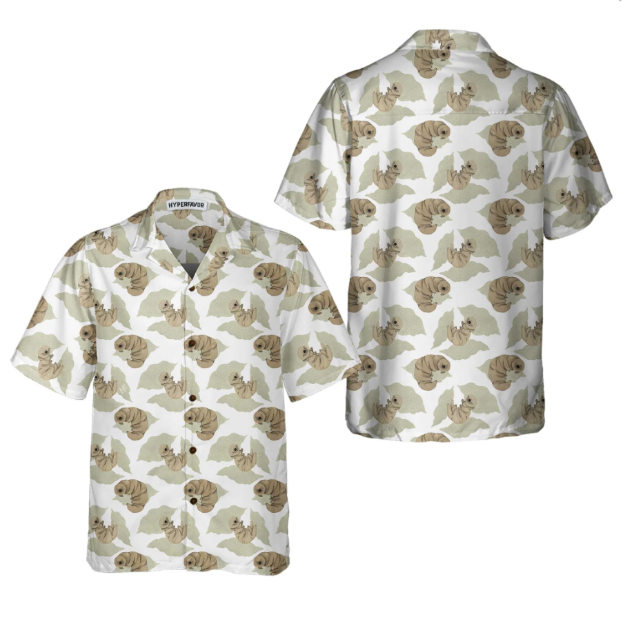Larval Watercolor Pattern Hawaiian Shirt