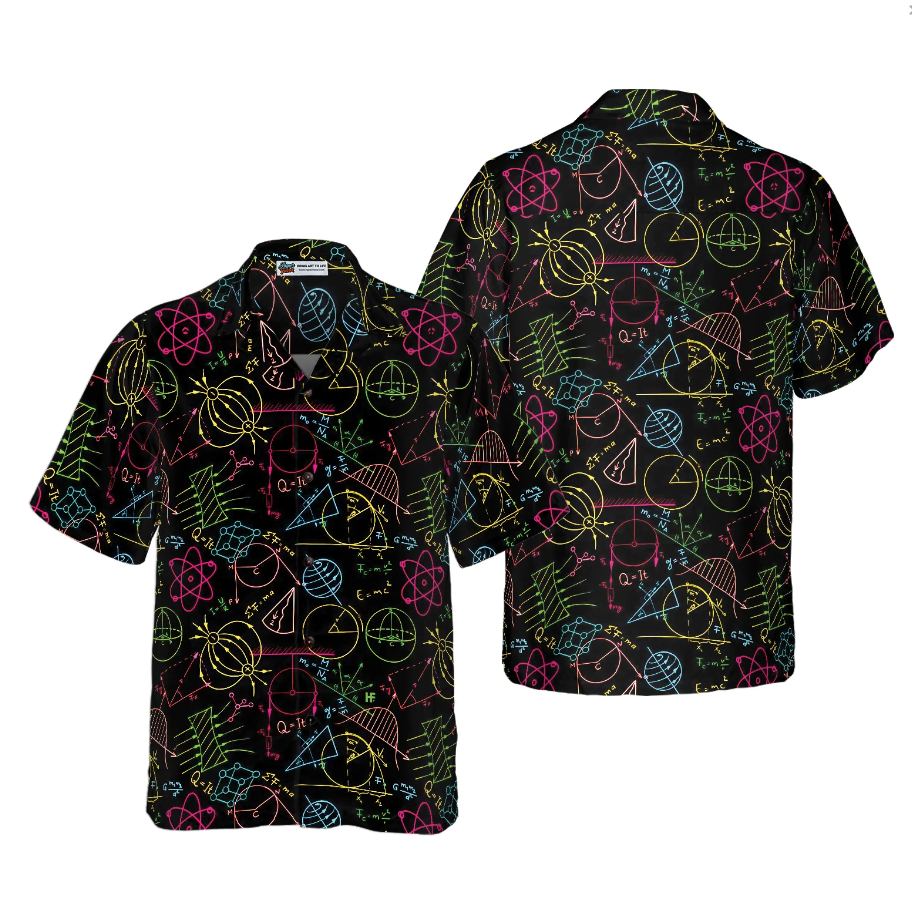 Physics Formulas Teacher Hawaiian Shirt