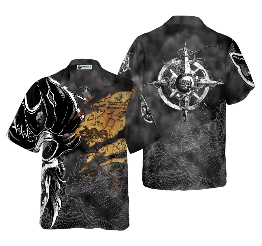 Pirates Skull Hawaiian Shirt