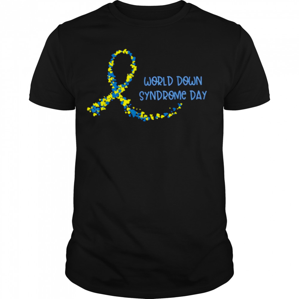 Ribbon World Down Syndrome Day Shirt