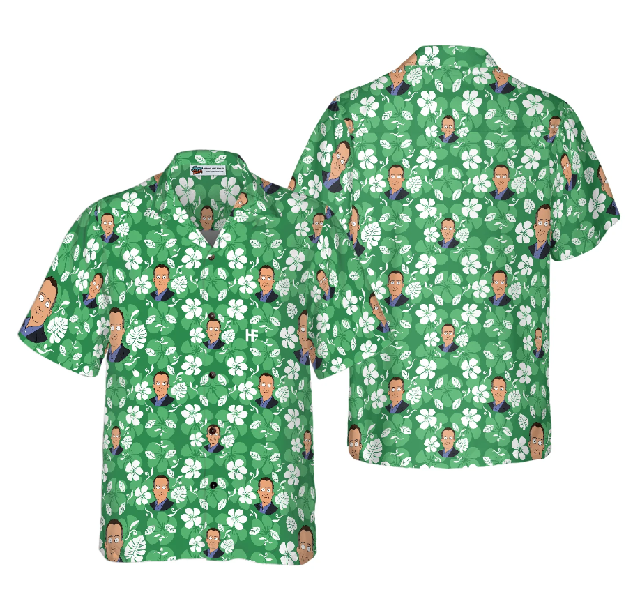 Sam Flowers Pattern Hawaiian Shirt