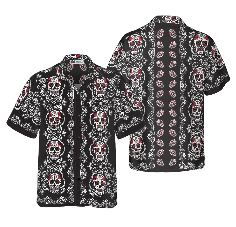 Sugar Skull Hawaiian Shirt