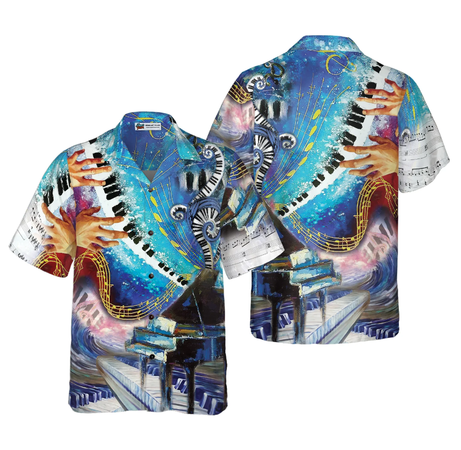 Where Words Fail Piano Speaks Hawaiian Shirt