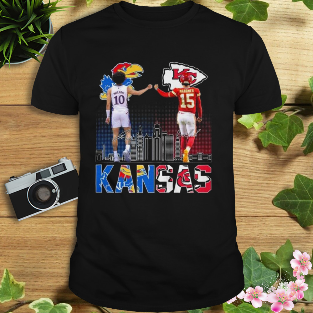 Wilson 10 And Mahomes Kansas City 2023 Signatures Shirt