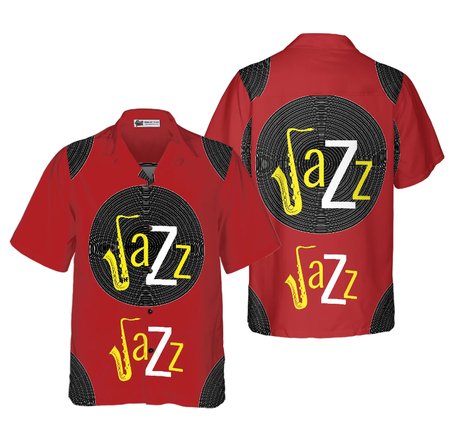 World Of Jazz Shirt For Men Hawaiian Shirt