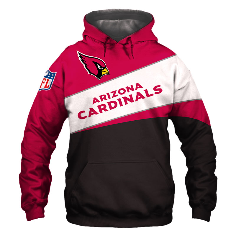 Arizona Cardinals Hoodie 3D Long Sleeve Pullover new season