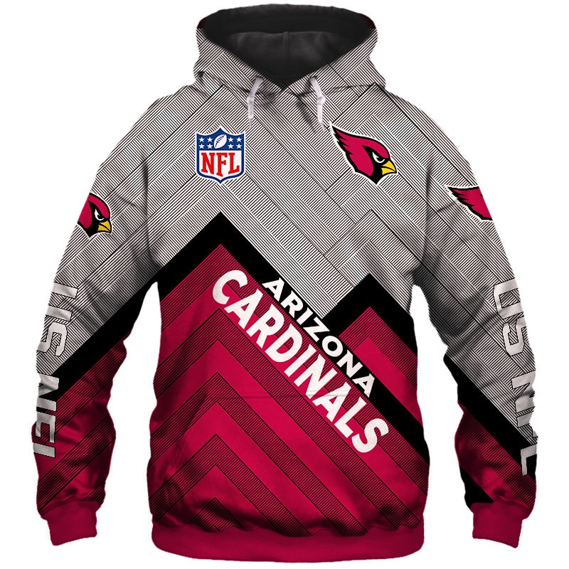 Arizona Cardinals Hoodie 3D cheap Long Sweatshirt Pullover size S-5XL