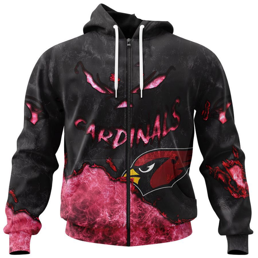 Arizona Cardinals Hoodie 3D devil eyes gift for fans