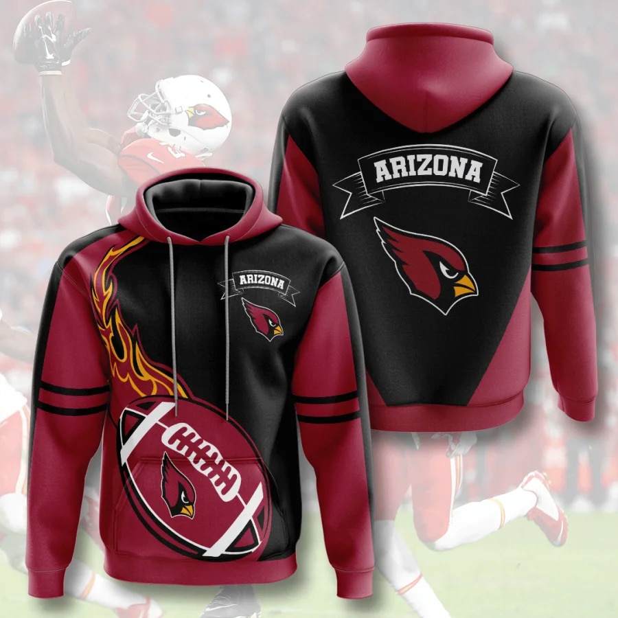 Arizona Cardinals Hoodie Flame Balls graphic gift for fans