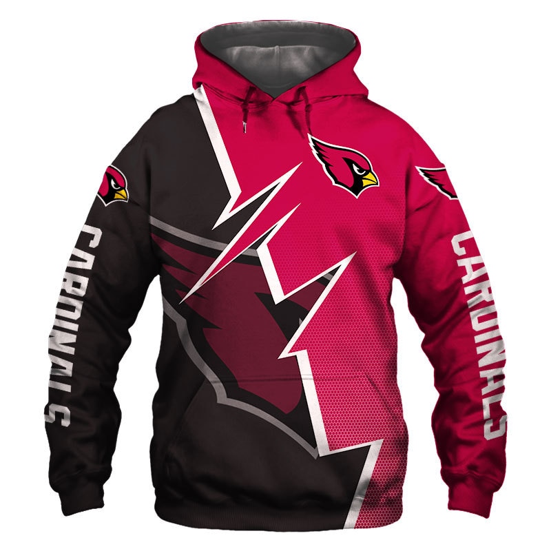 Arizona Cardinals Hoodie Zigzag graphic Sweatshirt Pullover gift for fans