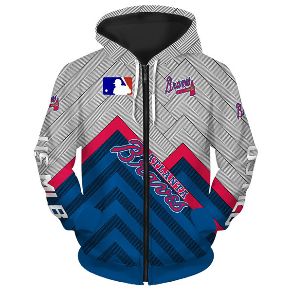 Atlanta Braves hoodie 3D cheap baseball Sweatshirt for fan MLB