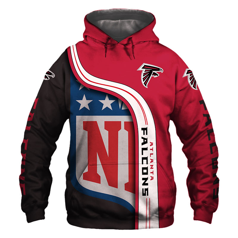 Atlanta Falcons 3D Hoodie Pullover Sweatshirt NFL for fans