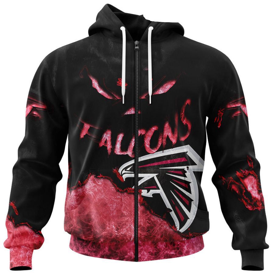 Atlanta Falcons Hoodie 3D devil eyes gift for fans