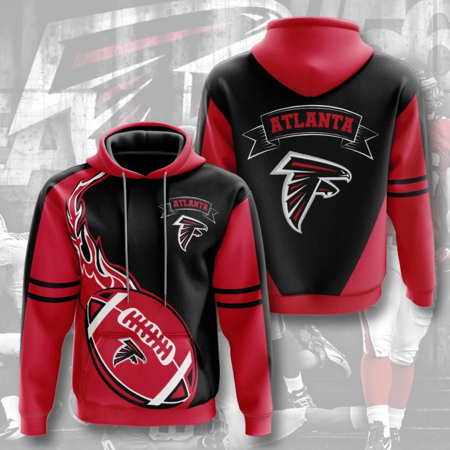 Atlanta Falcons Hoodie Flame Balls graphic gift for fans