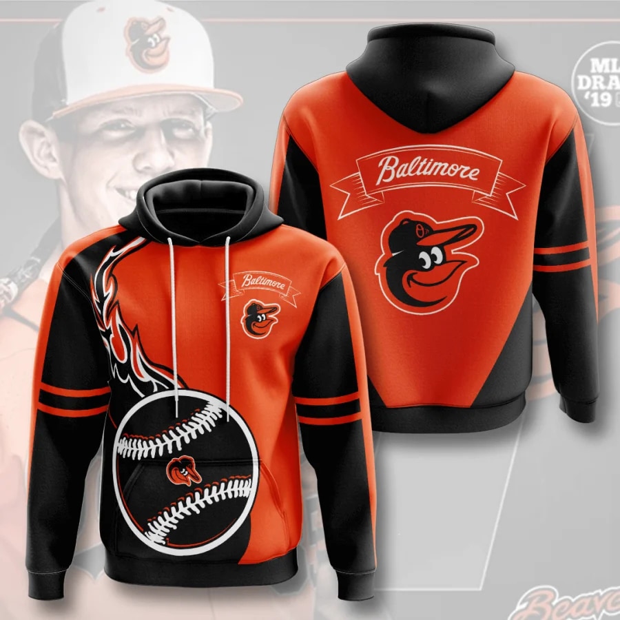 Baltimore Orioles Hoodies Flame Balls graphic gift for men