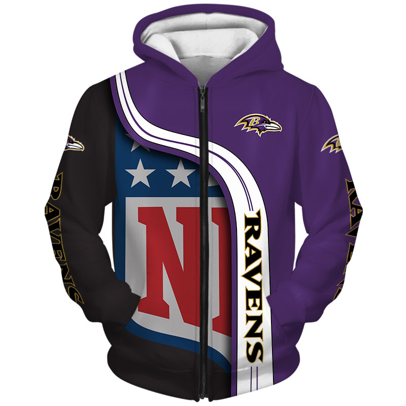 Baltimore Ravens 3D Hoodie Pullover Sweatshirt NFL for fans