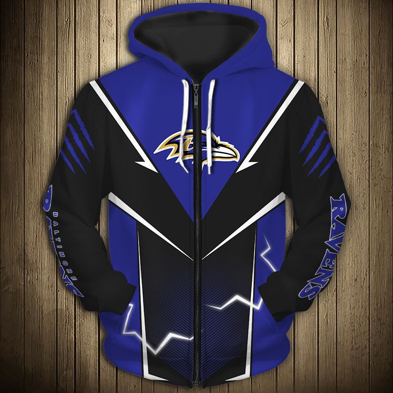 Baltimore Ravens Hoodie lightning graphic gift for men