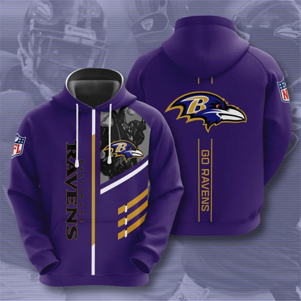 Baltimore Ravens Hoodies 3 lines graphic gift for fans