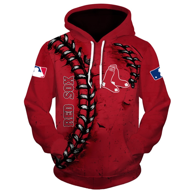 Boston Red Sox Hoodie 3D cheap baseball gift for fans MLB