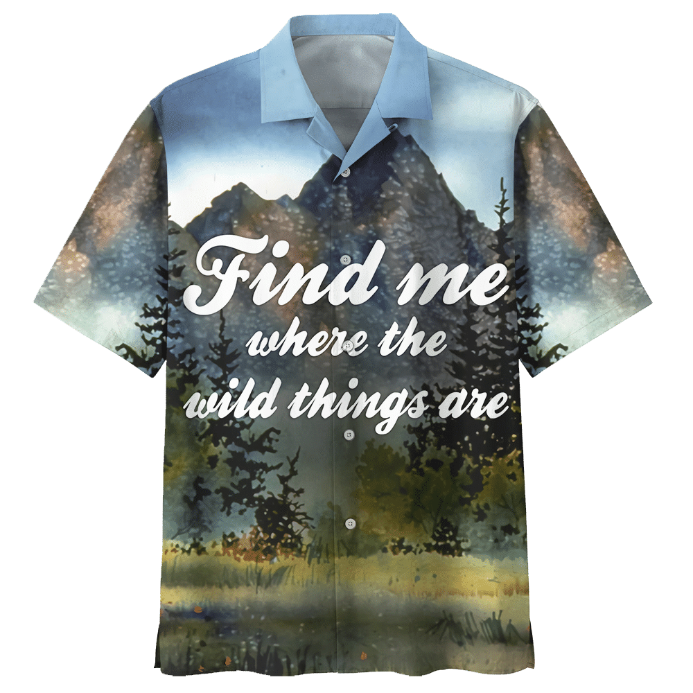 Camping Blue Awesome Design Unisex Hawaiian Shirt