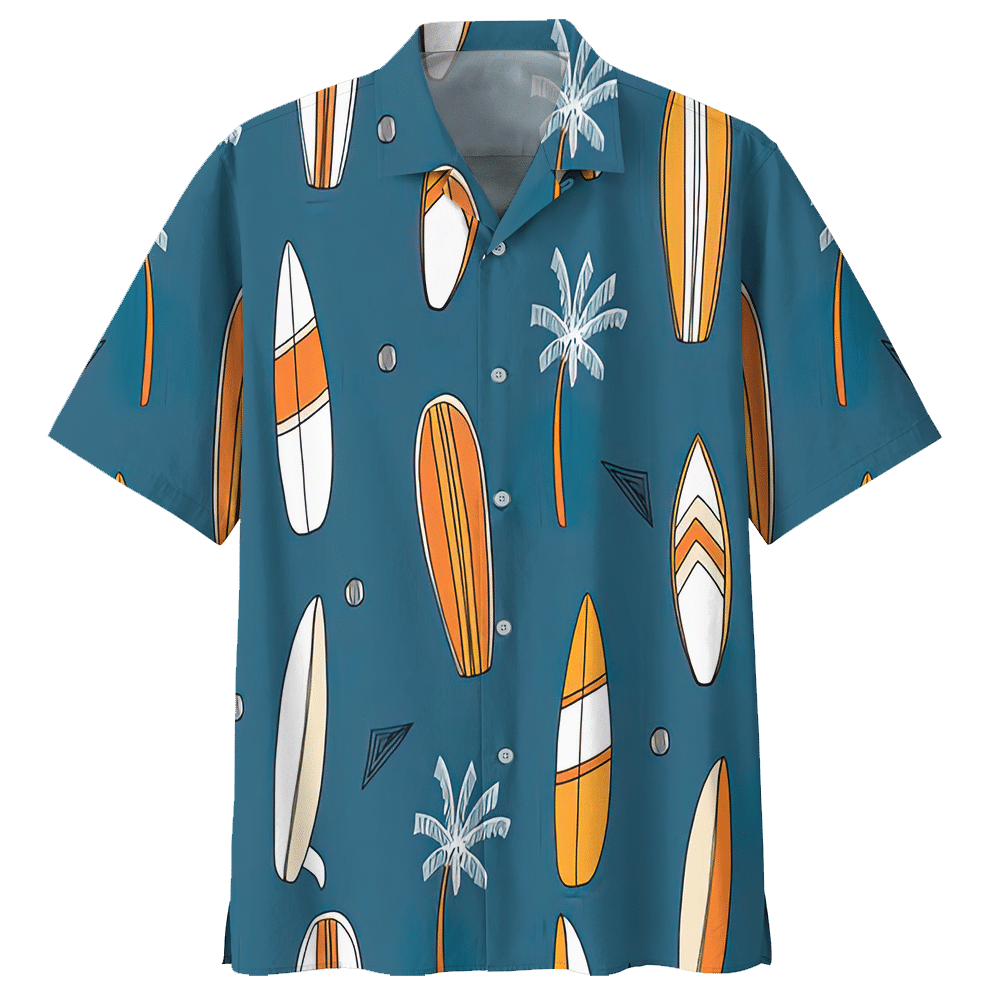 Camping Blue High Quality Unisex Hawaiian Shirt For Men And Women