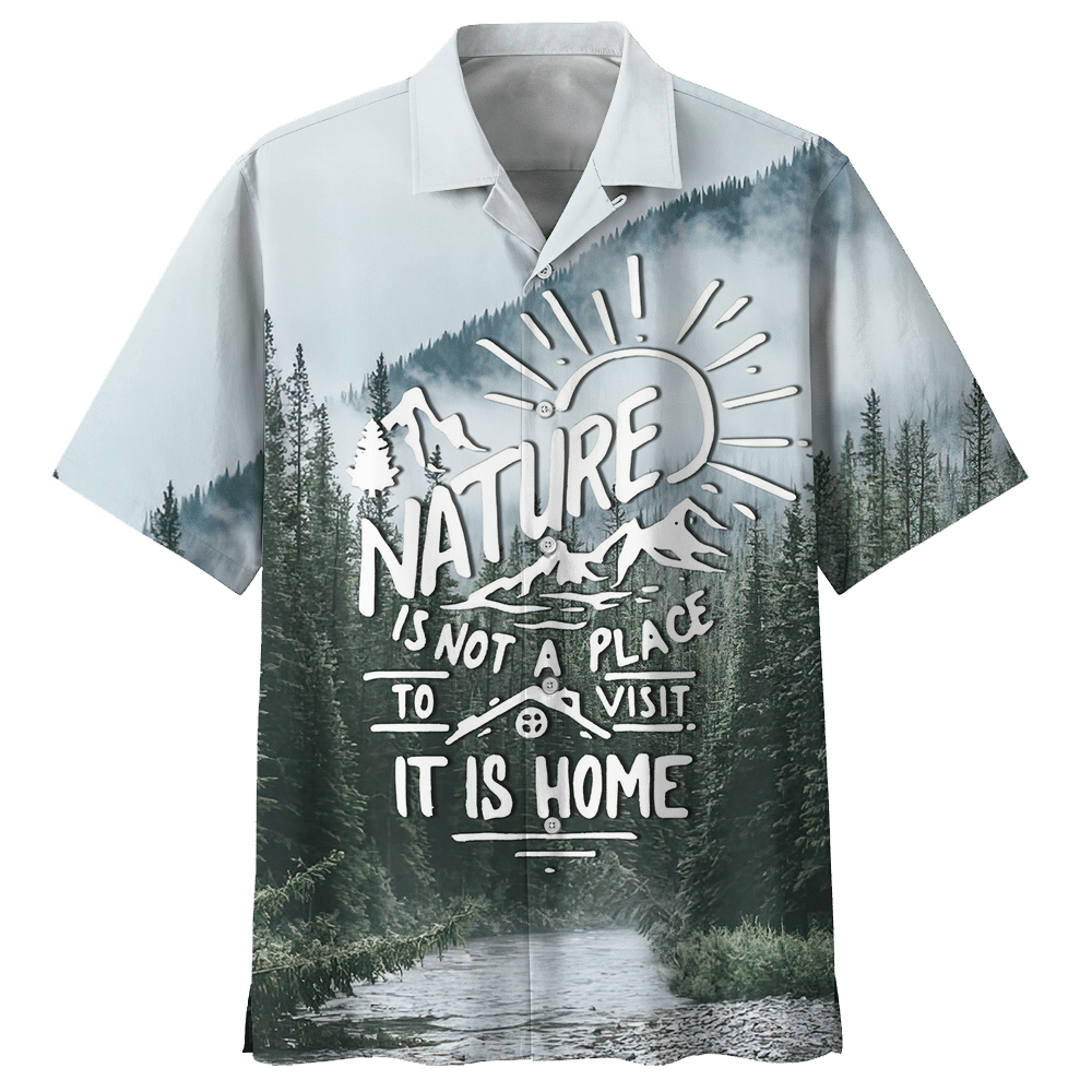 Camping Blue Unique Design Unisex Hawaiian Shirt