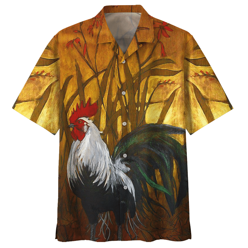 Chicken Yellow Nice Design Unisex Hawaiian Shirt