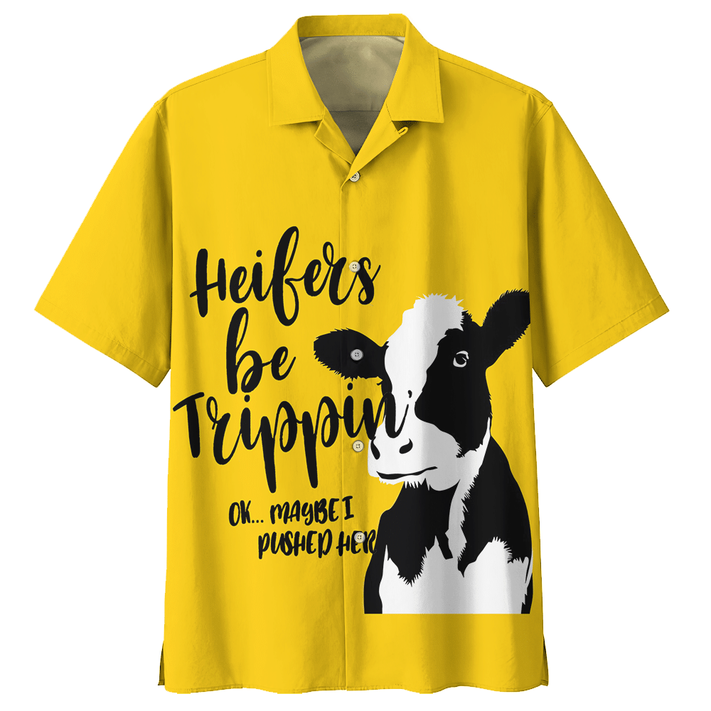 Cow Yellow Amazing Unisex Hawaiian