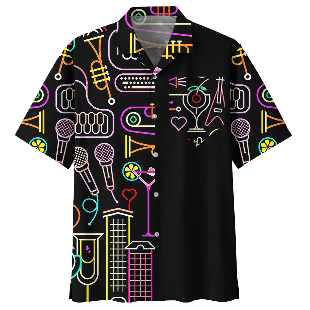 Guitar Black Nice Unisex Hawaiian Shirt