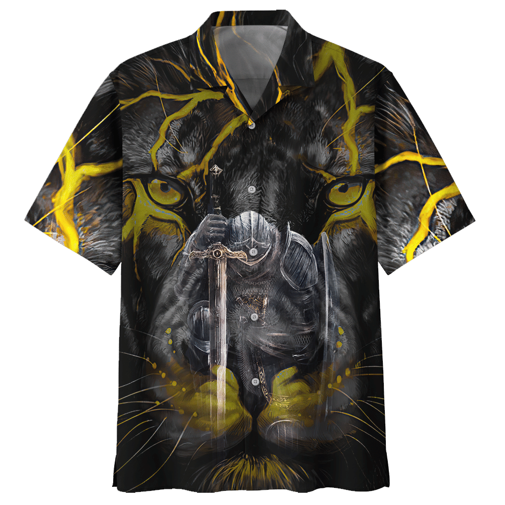 Lion Black Nice Unisex Hawaiian Shirt