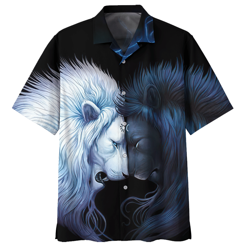 Lion Blue Amazing Unisex Hawaiian Shirt