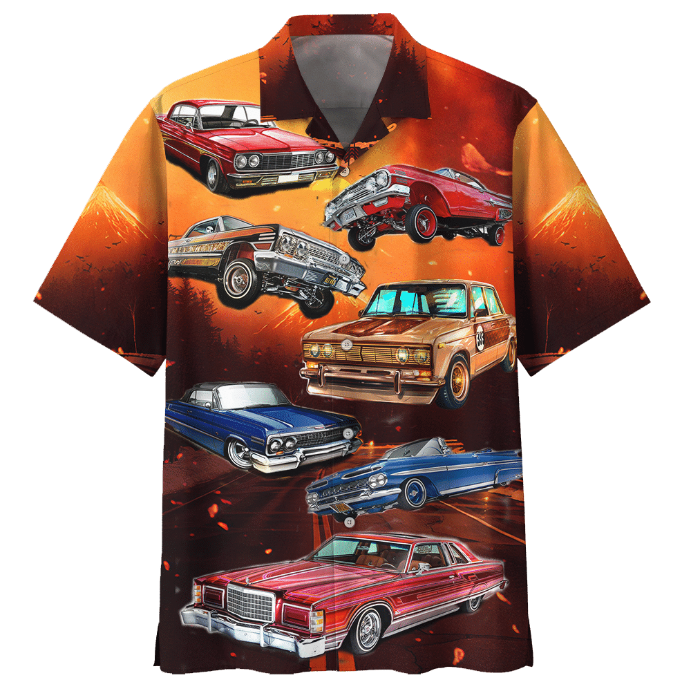 Lowrider  Red Awesome Unisex Hawaiian Shirt